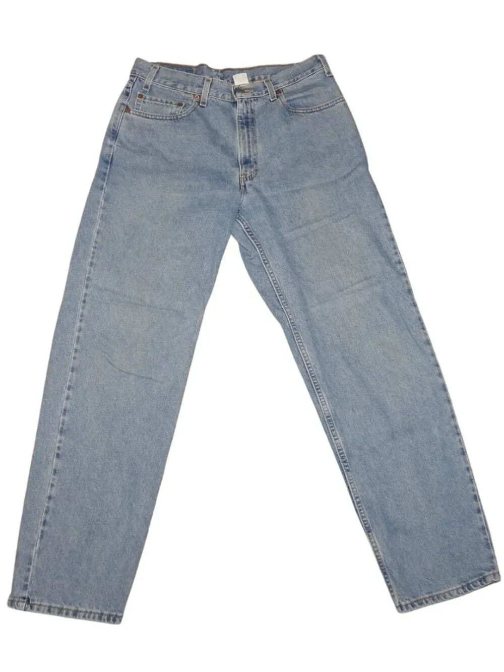 Vintage Levi 550 Relaxed Fit Straight Leg 36X32 Denim Blue Jeans Made in Mexico